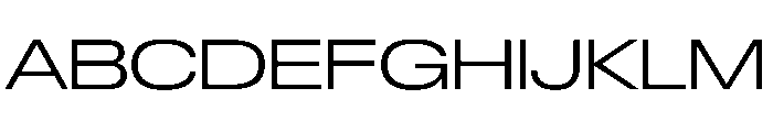 Druk Wide Light Thin Font UPPERCASE
