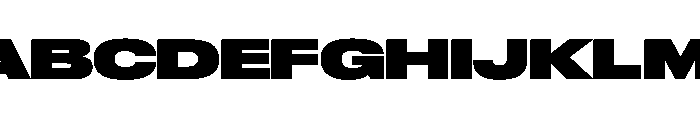 Druk Wide Super Font UPPERCASE