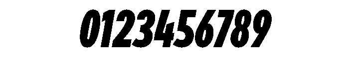 Draft Compressed Black Italic Font OTHER CHARS