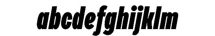 Draft Compressed Black Italic FONT