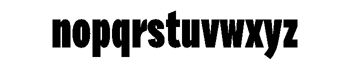 Draft Compressed Black Font LOWERCASE