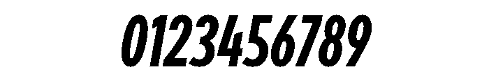 Draft Compressed Bold Italic Font OTHER CHARS