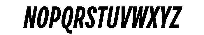 Draft Compressed Bold Italic Font UPPERCASE