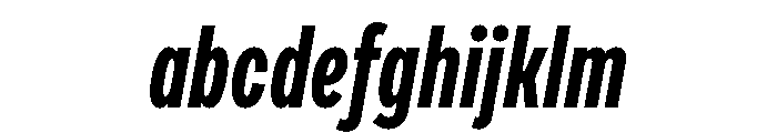 Draft Compressed Bold Italic FONT