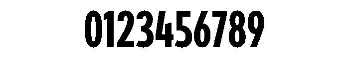 Draft Compressed Bold Font OTHER CHARS