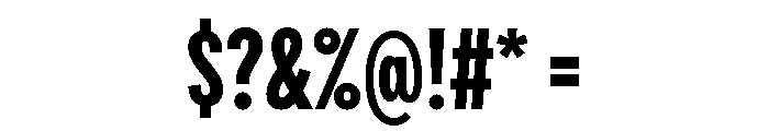 Draft Compressed Bold Font OTHER CHARS