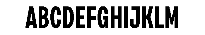 Draft Compressed Bold Font UPPERCASE