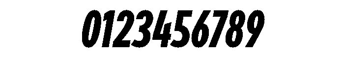 Draft Compressed Extra Bold Italic Font OTHER CHARS