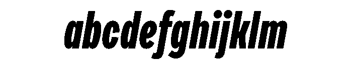 Draft Compressed Extra Bold Italic FONT