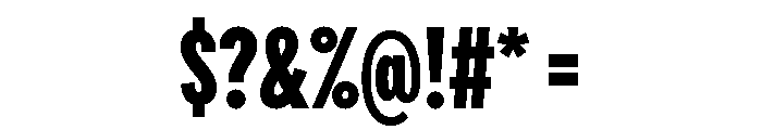 Draft Compressed Extra Bold Font OTHER CHARS