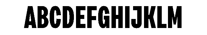 Draft Compressed Extra Bold Font UPPERCASE