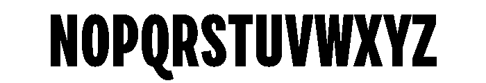 Draft Compressed Extra Bold Font UPPERCASE