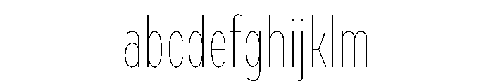Draft Compressed Hairline FONT