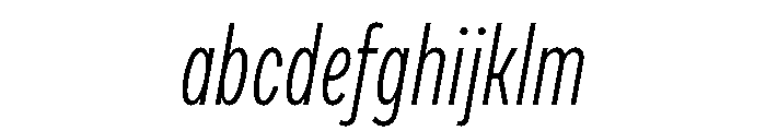 Draft Compressed Light Italic FONT
