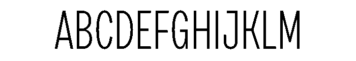 Draft Compressed Light Font UPPERCASE