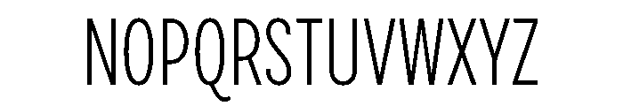 Draft Compressed Light Font UPPERCASE