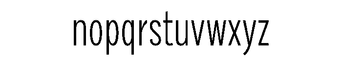 Draft Compressed Light Font LOWERCASE