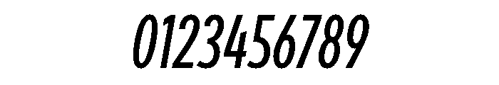 Draft Compressed Medium Italic Font OTHER CHARS