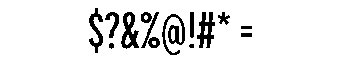 Draft Compressed Medium Font OTHER CHARS