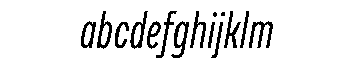 Draft Compressed Regular Italic FONT