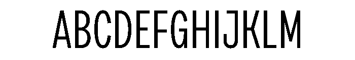 Draft Compressed Regular Font UPPERCASE