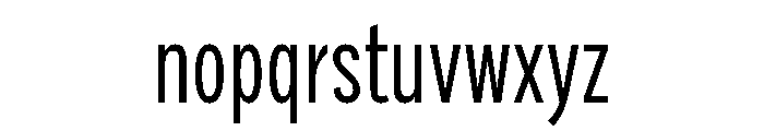 Draft Compressed Regular Font LOWERCASE