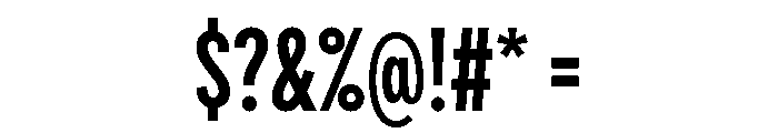 Draft Compressed Semi Bold Font OTHER CHARS