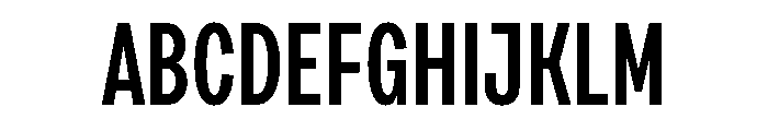 Draft Compressed Semi Bold Font UPPERCASE