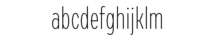 Draft Compressed Thin FONT
