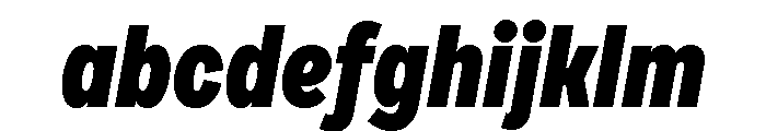 Draft Condensed Black Italic FONT