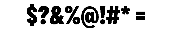 Draft Condensed Black Font OTHER CHARS
