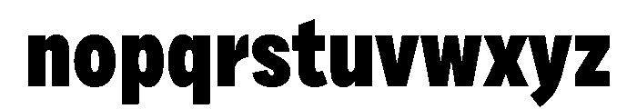 Draft Condensed Black Font LOWERCASE