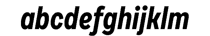 Draft Condensed Bold Italic FONT