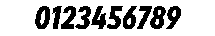 Draft Condensed Extra Bold Italic Font OTHER CHARS