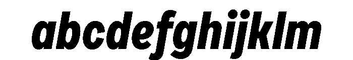 Draft Condensed Extra Bold Italic FONT