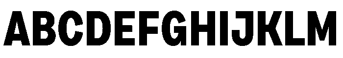 Draft Condensed Extra Bold Font UPPERCASE