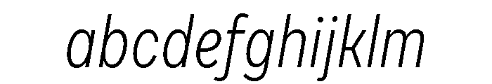 Draft Condensed Light Italic FONT
