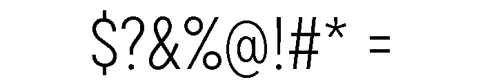 Draft Condensed Light Font OTHER CHARS