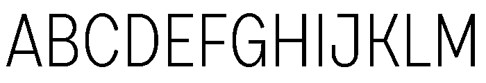 Draft Condensed Light Font UPPERCASE