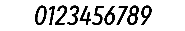 Draft Condensed Medium Italic Font OTHER CHARS