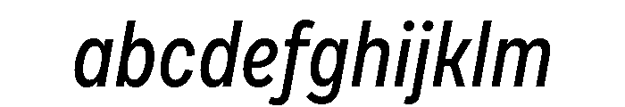 Draft Condensed Medium Italic FONT