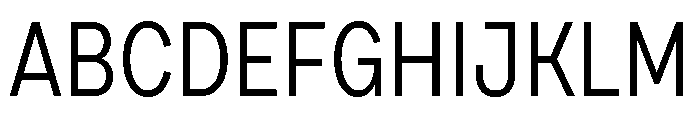 Draft Condensed Regular Font UPPERCASE