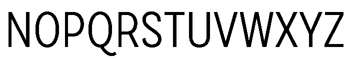 Draft Condensed Regular Font UPPERCASE