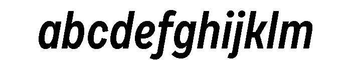 Draft Condensed Semi Bold Italic FONT