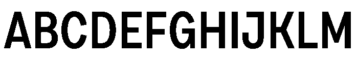 Draft Condensed Semi Bold Font UPPERCASE