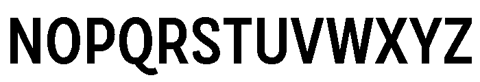 Draft Condensed Semi Bold Font UPPERCASE