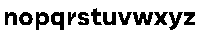 Draft Expanded Bold Font LOWERCASE