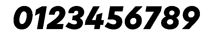 Draft Expanded Extra Bold Italic Font OTHER CHARS