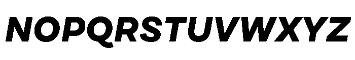 Draft Expanded Extra Bold Italic Font UPPERCASE