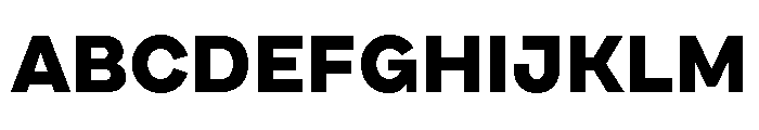 Draft Expanded Extra Bold Font UPPERCASE